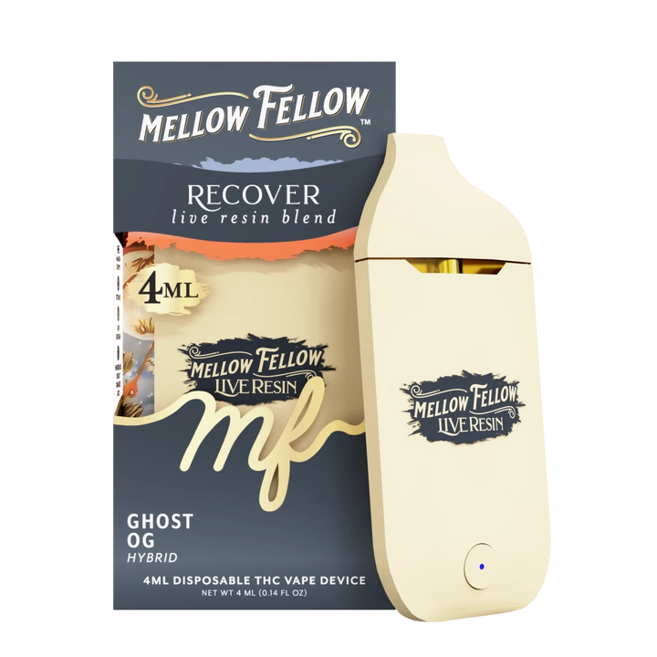 Recover Blend 4ml Live Resin Disposable Vape - Ghost OG (Hybrid) - Mellow Fellow