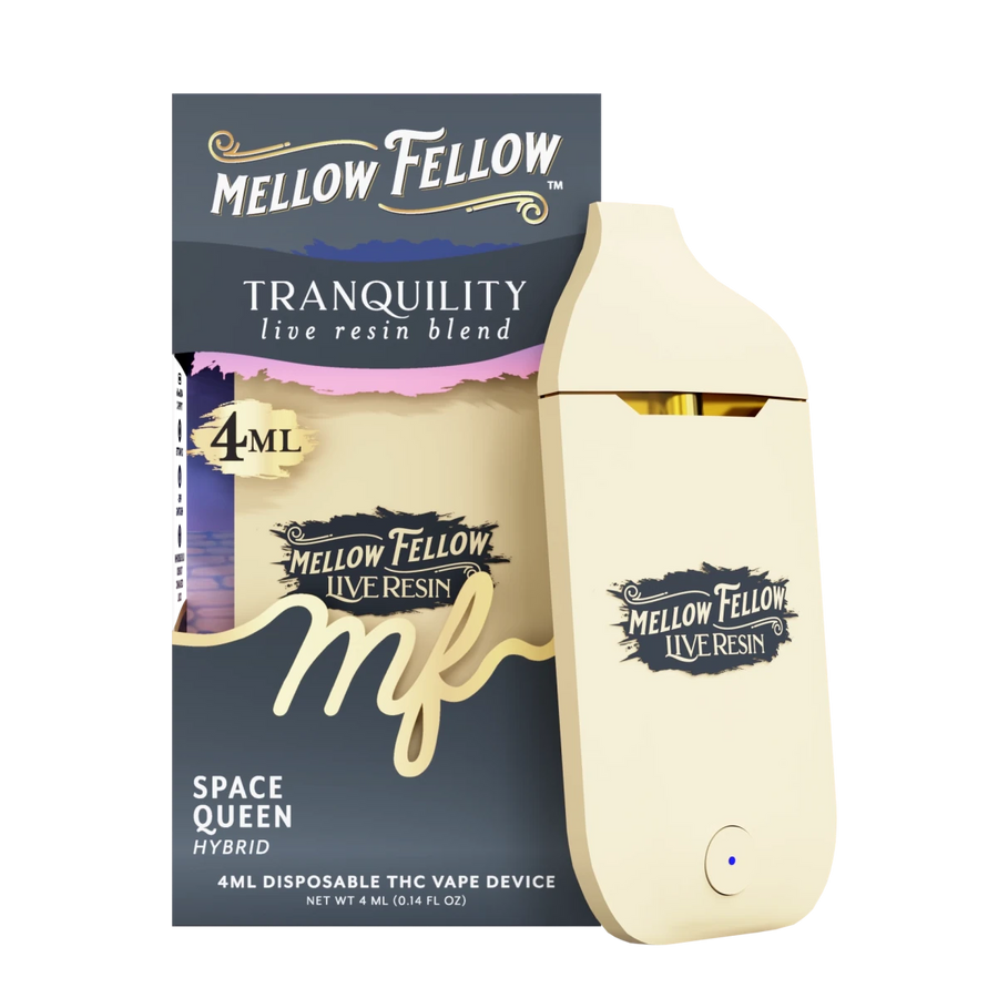 Tranquility Blend 4ml Live Resin Disposable Vape - Space Queen (Hybrid) - Mellow Fellow