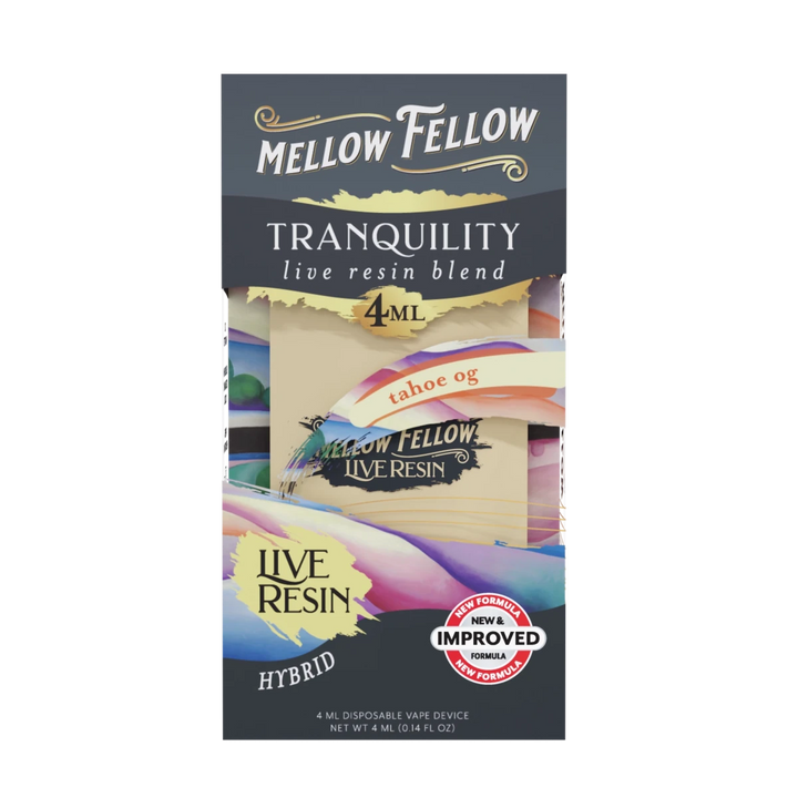 Tranquility Blend 4ml Live Resin Disposable Vape - Tahoe OG (Hybrid) - Mellow Fellow