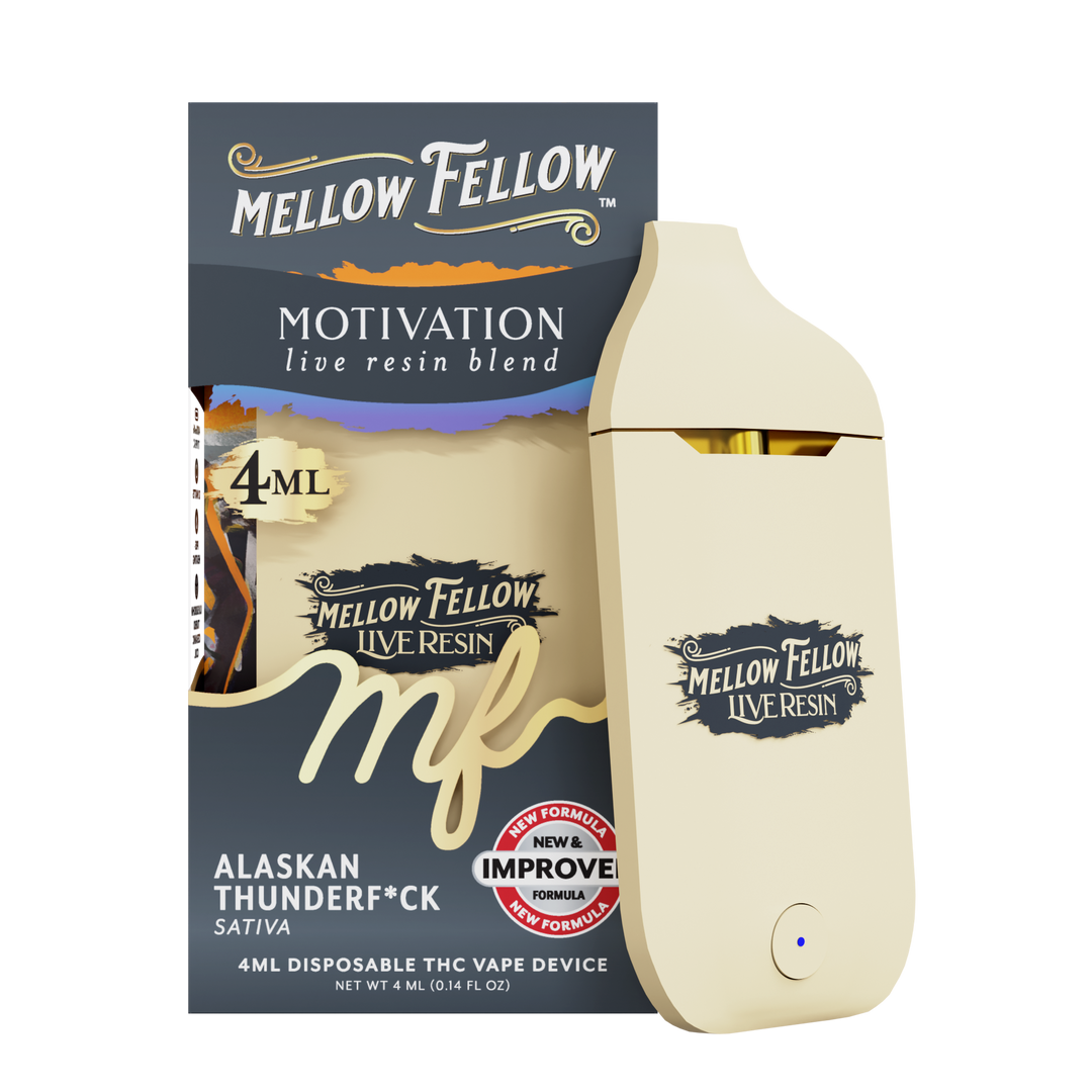 Motivation Blend 4ml Live Resin Disposable Vape - Alaskan Thunderf*ck (Sativa)