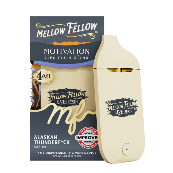 Motivation Blend 4ml Live Resin Disposable Vape - Alaskan Thunderf*ck (Sativa)