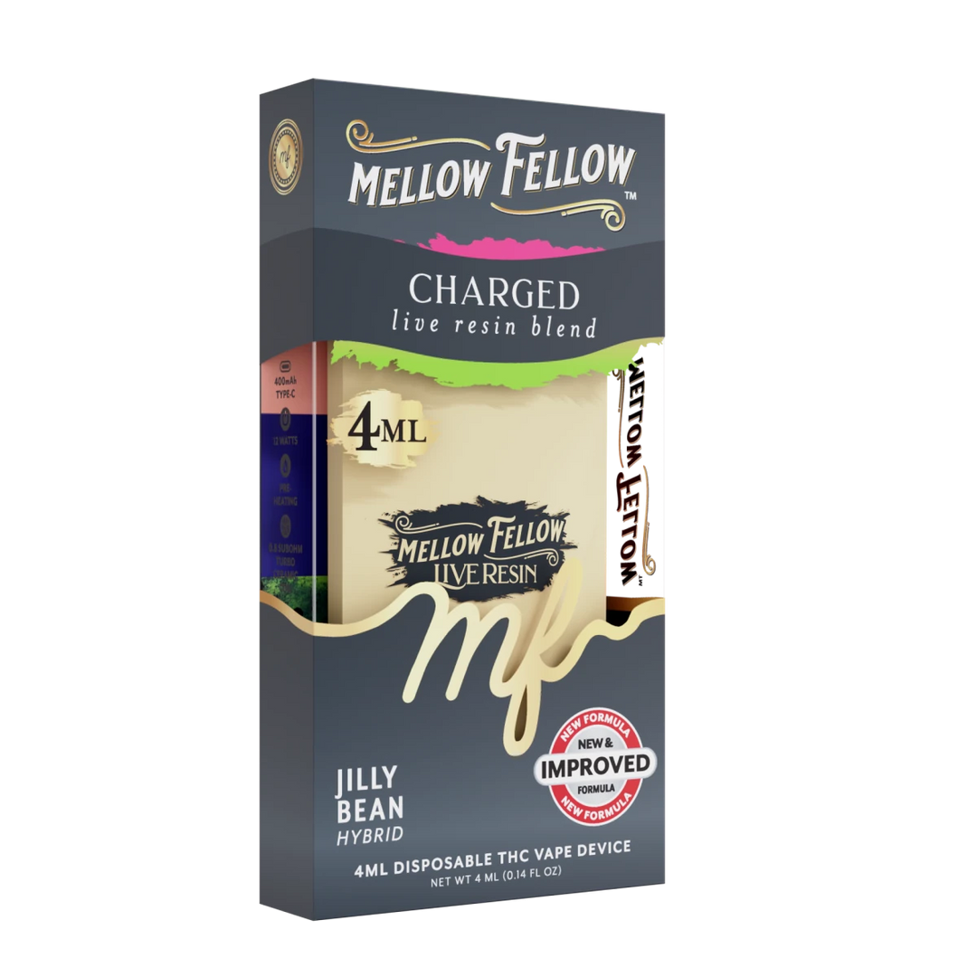 Charged Blend 4ml Live Resin Disposable Vape - Jilly Bean (Hybrid