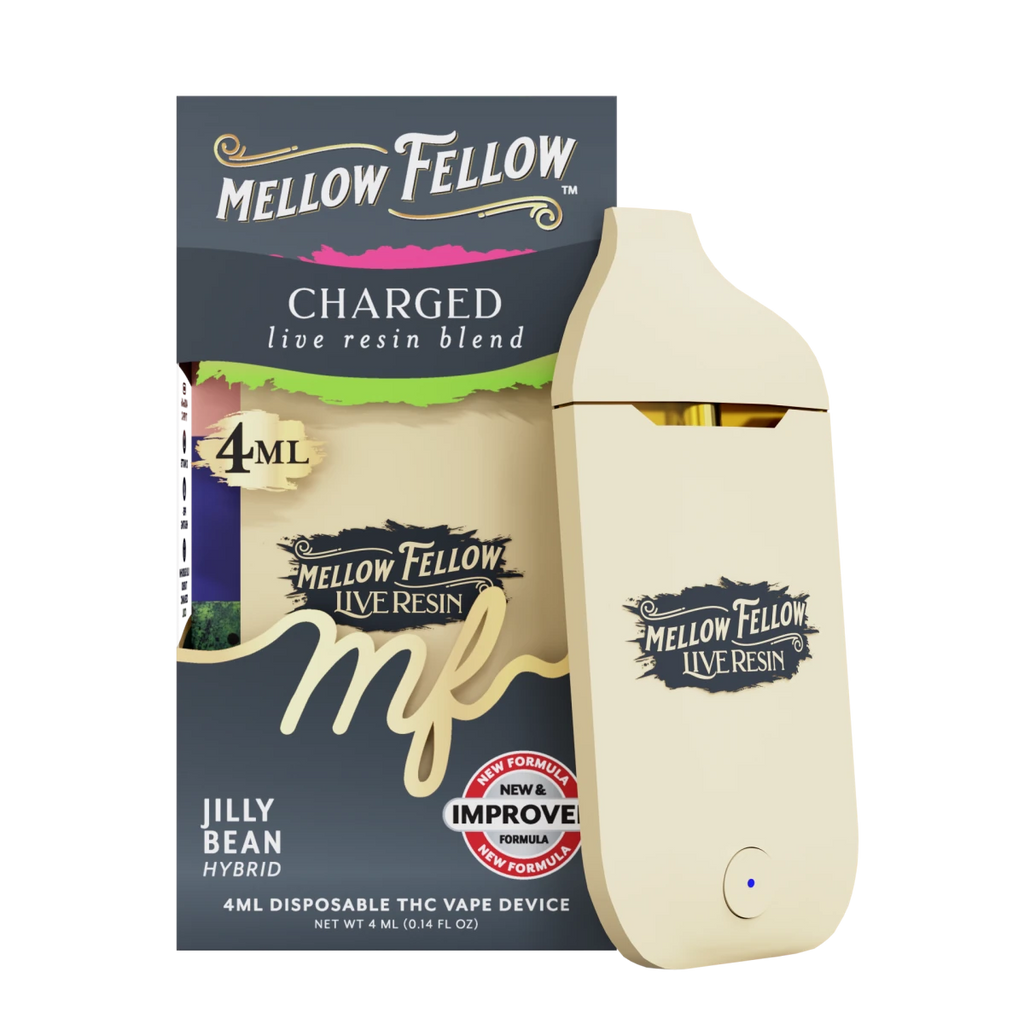 Charged Blend 4ml Live Resin Disposable Vape - Jilly Bean (Hybrid