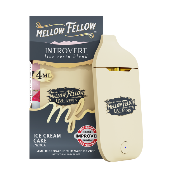 Introvert Blend 4ml Live Resin Disposable Vape - Ice Cream Cake (Indica)