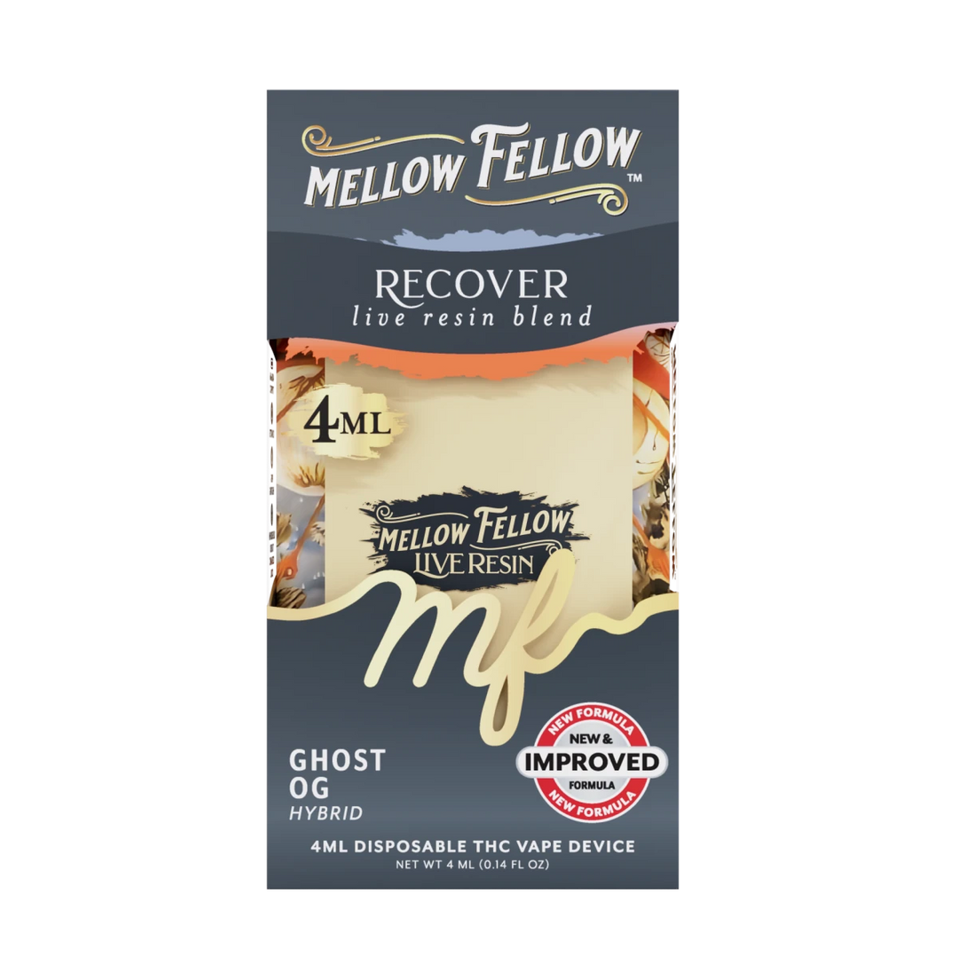 Recover Blend 4ml Live Resin Disposable Vape - Ghost OG (Hybrid) - Mellow Fellow