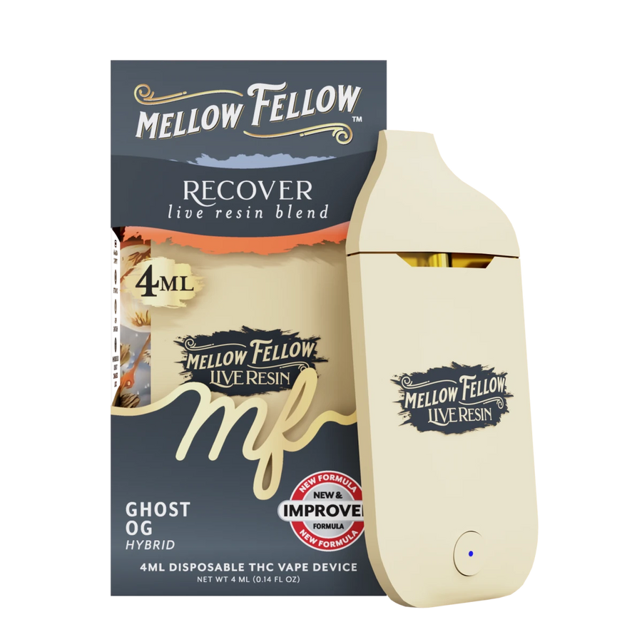Recover Blend 4ml Live Resin Disposable Vape - Ghost OG (Hybrid) - Mellow Fellow