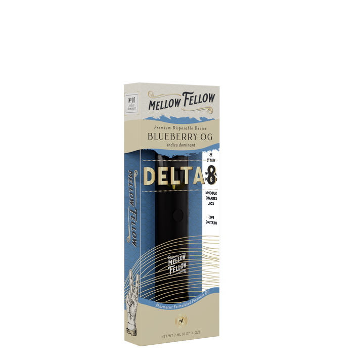Delta 8 Premium 2ML Disposable Vape - Blueberry OG (Indica Dominant)