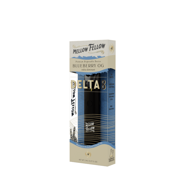 Delta 8 Premium 2ML Disposable Vape - Blueberry OG (Indica Dominant)