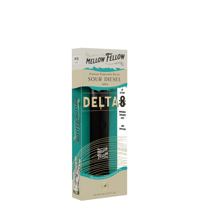 Delta 8 Premium 2ML Disposable Vape - Sour Diesel (Sativa)