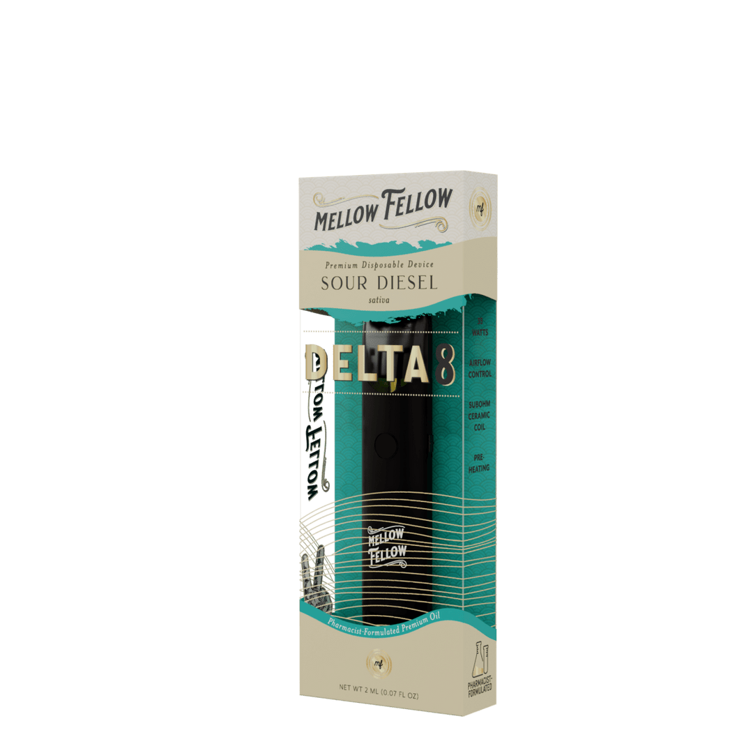 Delta 8 Premium 2ML Disposable Vape - Sour Diesel (Sativa)