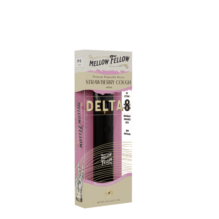 Delta 8 Premium 2ML Disposable Vape - Strawberry Cough (Sativa)