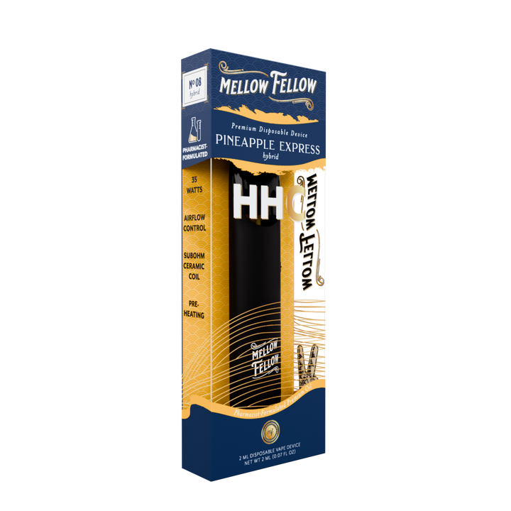 HHC Premium 2ml Disposable Vape - Pineapple Express (Hybrid) - Mellow Fellow