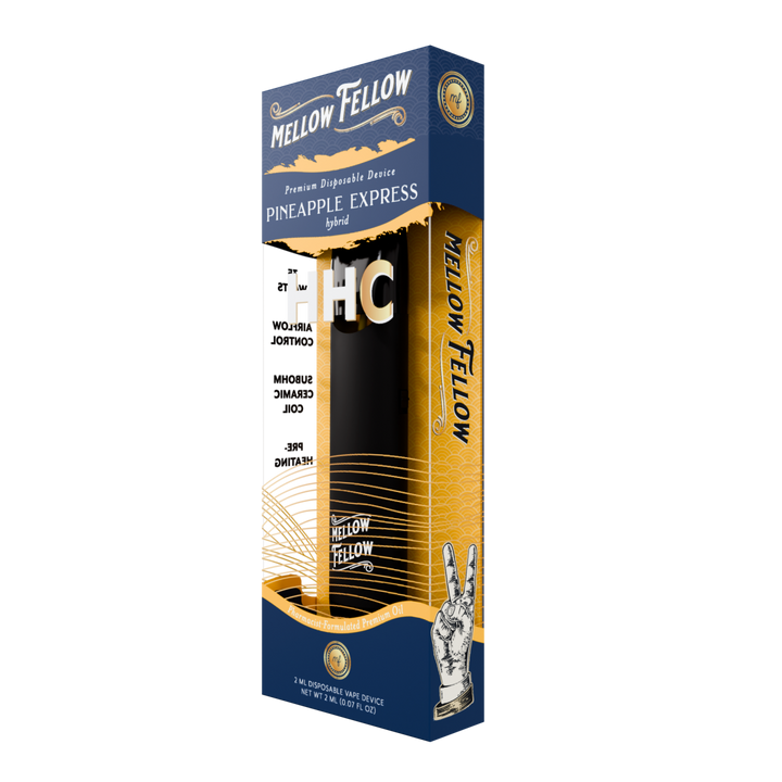 HHC Premium 2ml Disposable Vape - Pineapple Express (Hybrid) - Mellow Fellow