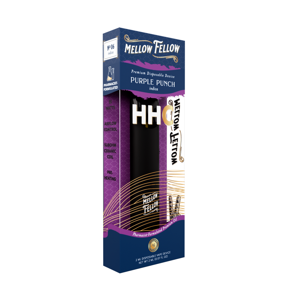 HHC Premium 2ml Disposable Vape - Purple Punch (Indica) - Mellow Fellow