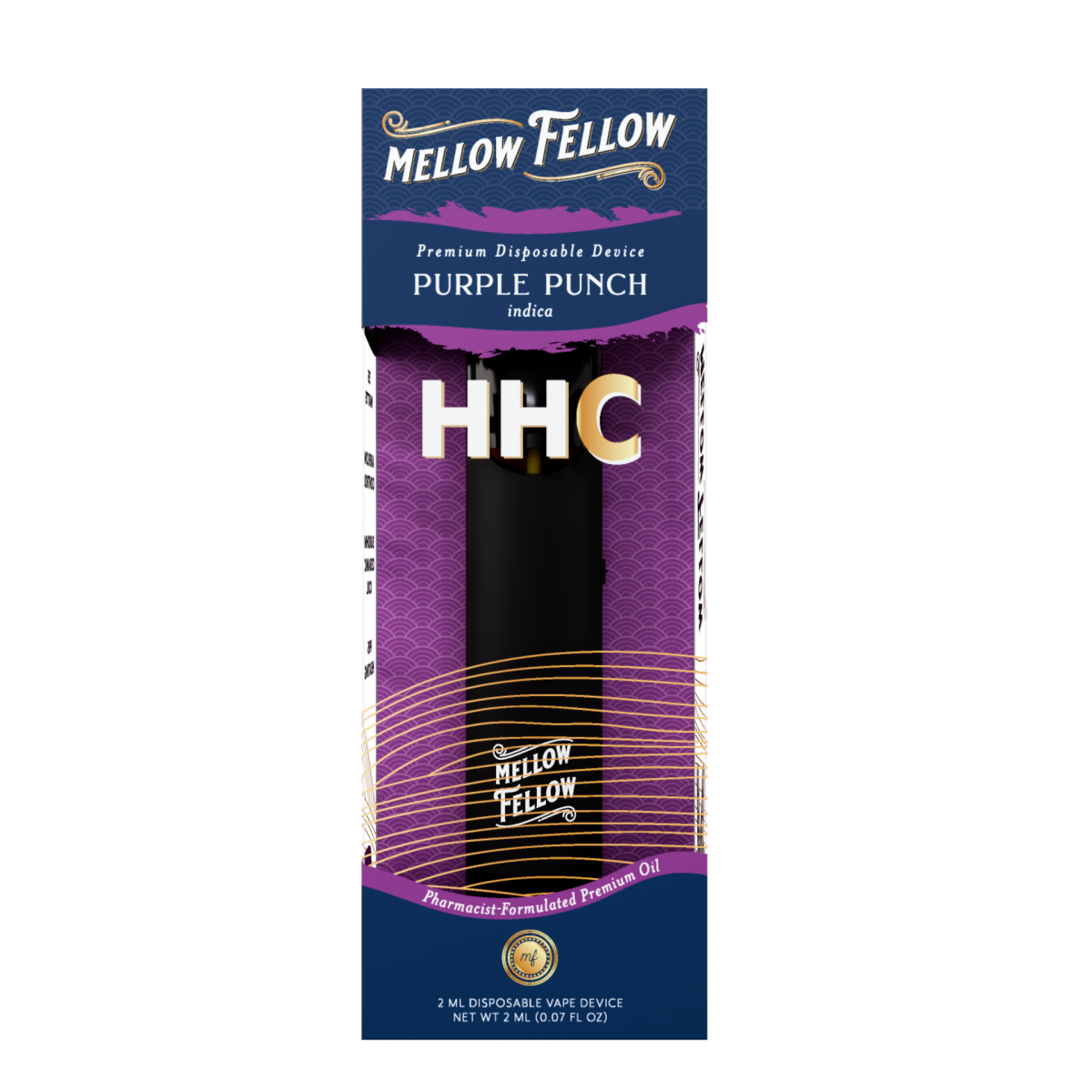 HHC Premium 2ml Disposable Vape - Purple Punch (Indica) - Mellow Fellow