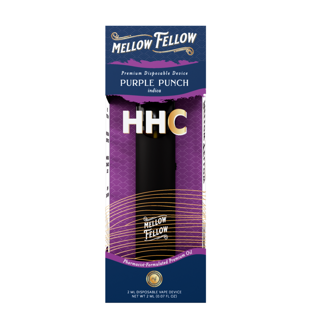 HHC Premium 2ml Disposable Vape - Purple Punch (Indica) - Mellow Fellow