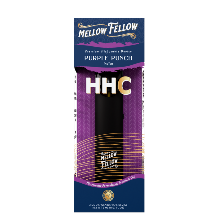 HHC Premium 2ml Disposable Vape - Purple Punch (Indica) - Mellow Fellow