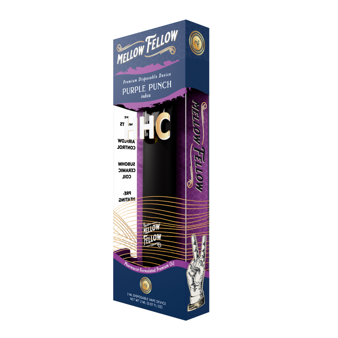 HHC Premium 2ml Disposable Vape - Purple Punch (Indica) - Mellow Fellow