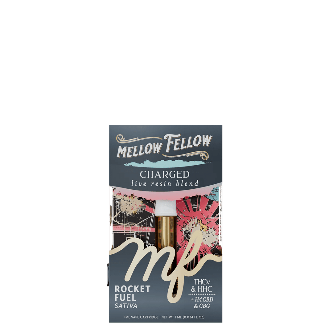 Charged Blend 1ml Live Resin Vape Cartridge - Rocket Fuel (Sativa) - Mellow Fellow