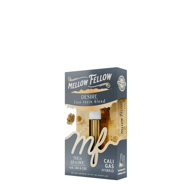 Desire Blend 1ml Live Resin Vape Cartridge - Cali Gas (Hybrid) - Mellow Fellow