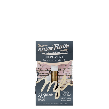 Introvert Blend 1ml Live Resin Vape Cartridge - Ice Cream Cake (Indica)