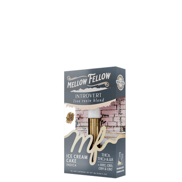 Introvert Blend 1ml Live Resin Vape Cartridge - Ice Cream Cake (Indica)