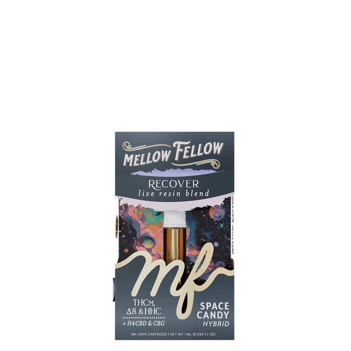 Recover Blend 1ml Live Resin Vape Cartridge - Space Candy (Hybrid) - Mellow Fellow