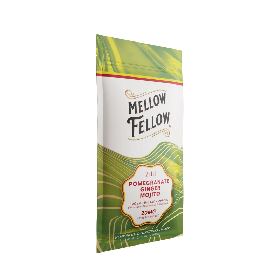 Delta 9 + CBD & CBG Mixers 10pc - Pomegranate Ginger Mojito - Mellow Fellow
