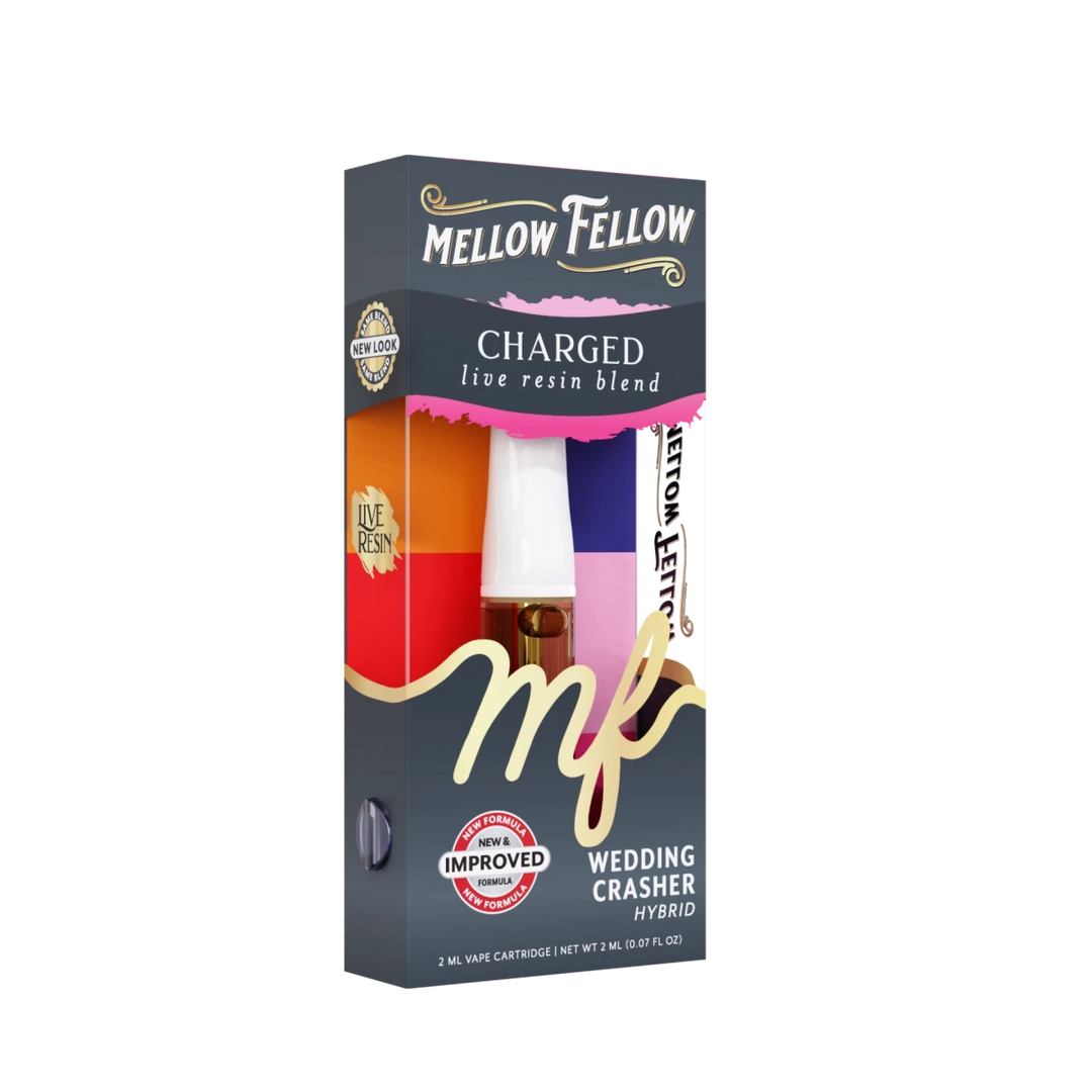 Charged Blend 2ml Live Resin Vape Cartridge - Wedding Crasher (Hybrid) - Mellow Fellow