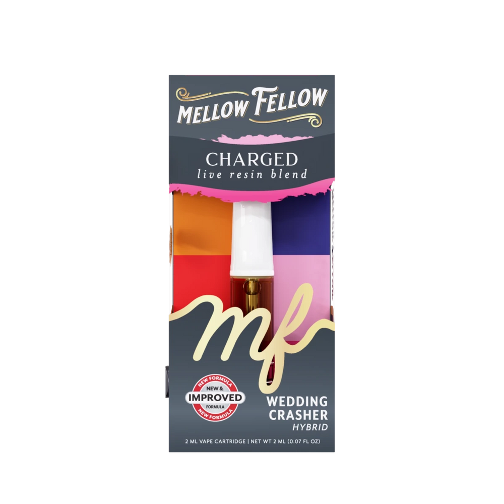 Charged Blend 2ml Live Resin Vape Cartridge - Wedding Crasher (Hybrid) - Mellow Fellow