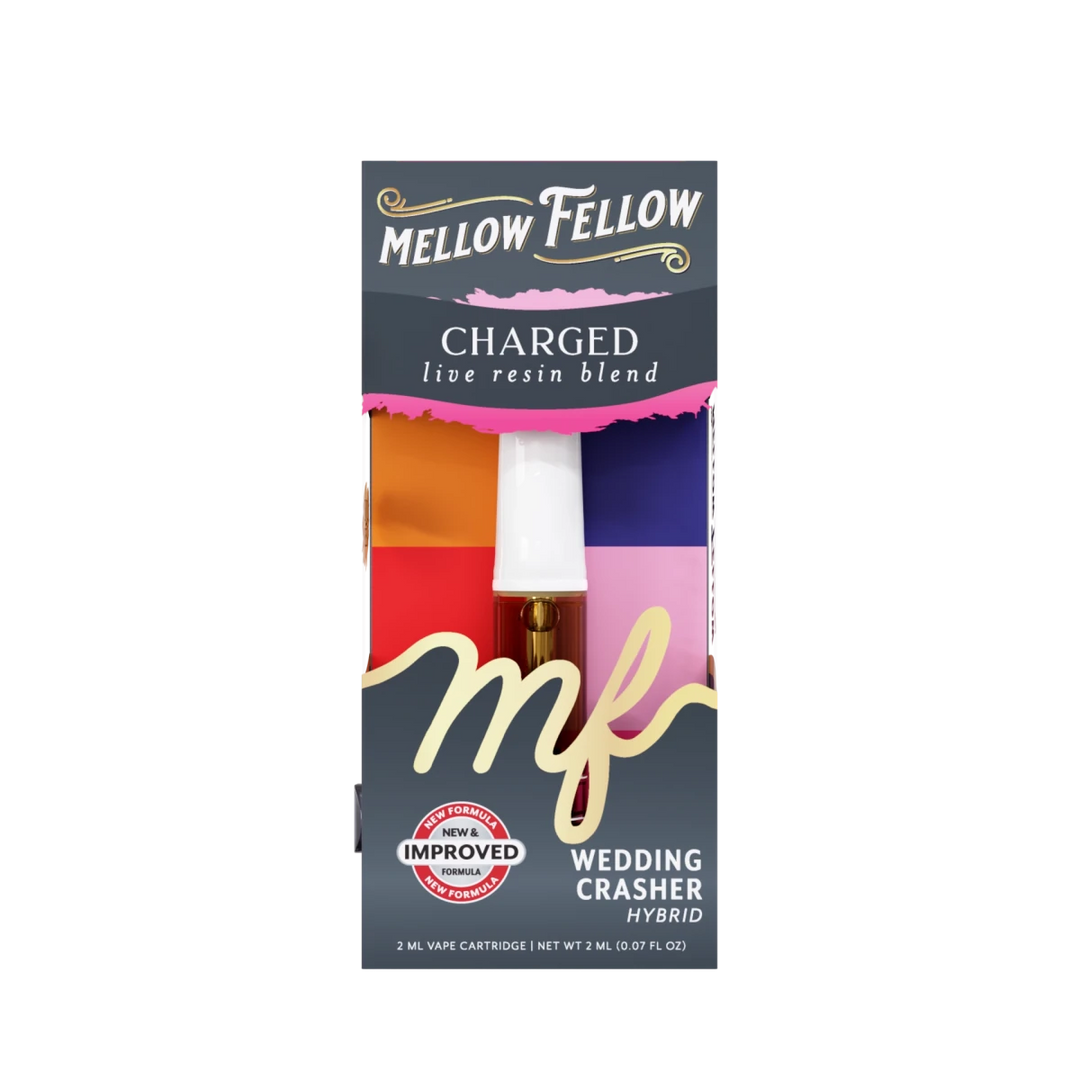 Charged Blend 2ml Live Resin Vape Cartridge - Wedding Crasher (Hybrid) - Mellow Fellow