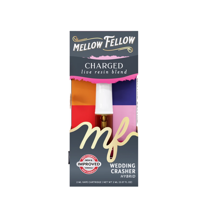 Charged Blend 2ml Live Resin Vape Cartridge - Wedding Crasher (Hybrid) - Mellow Fellow
