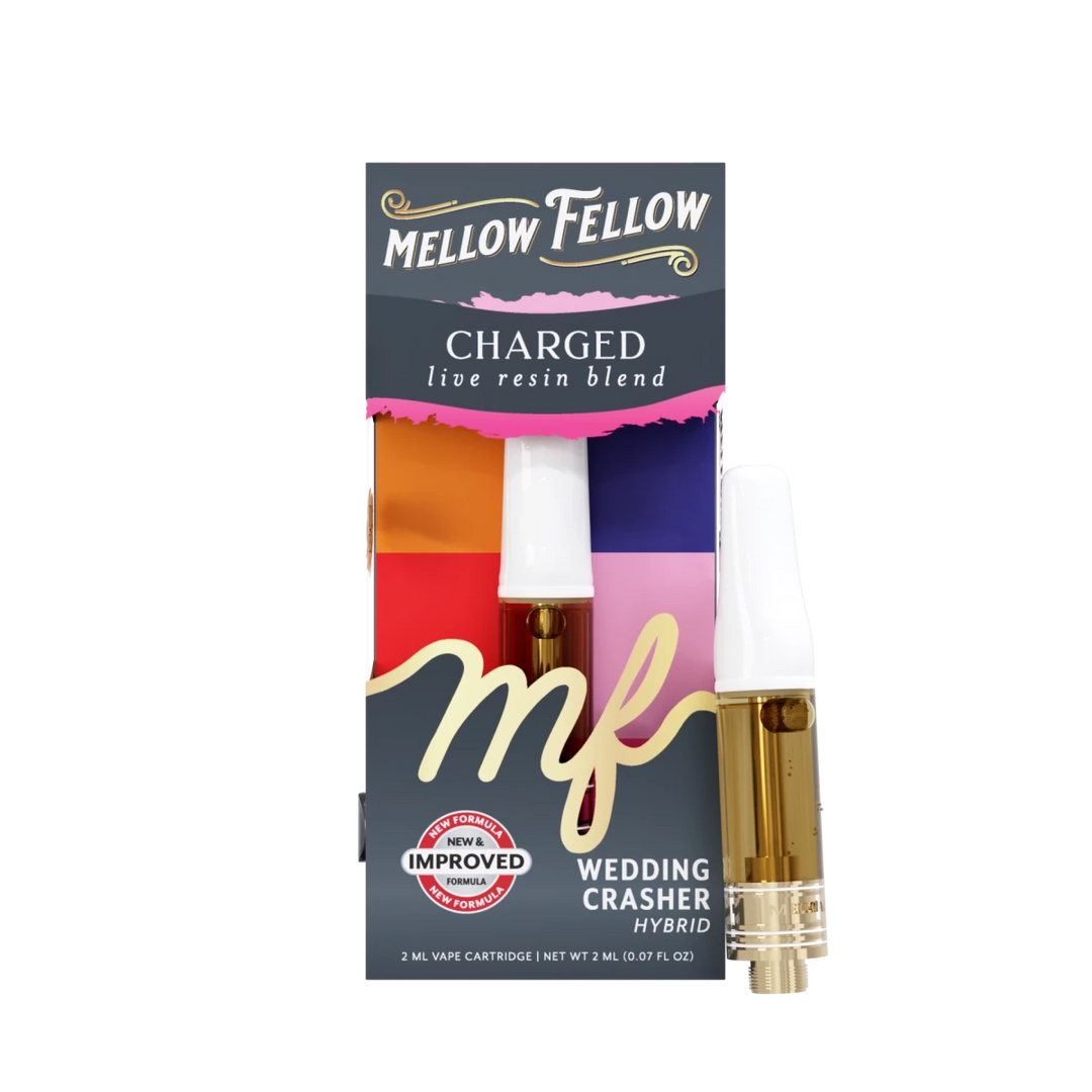Charged Blend 2ml Live Resin Vape Cartridge - Wedding Crasher (Hybrid) - Mellow Fellow