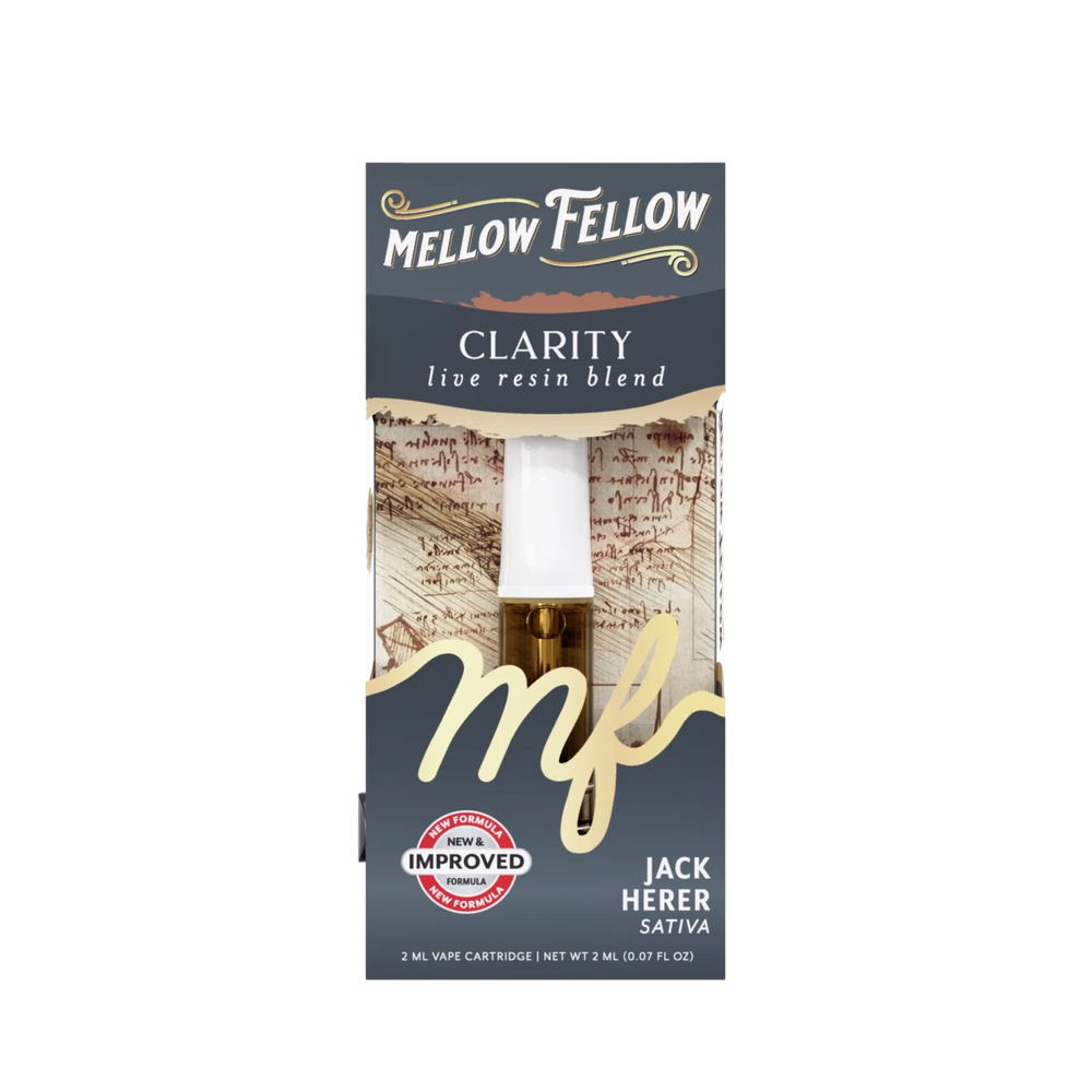 Clarity Blend 2ml Live Resin Vape Cartridge - Jack Herer (Sativa) - Mellow Fellow