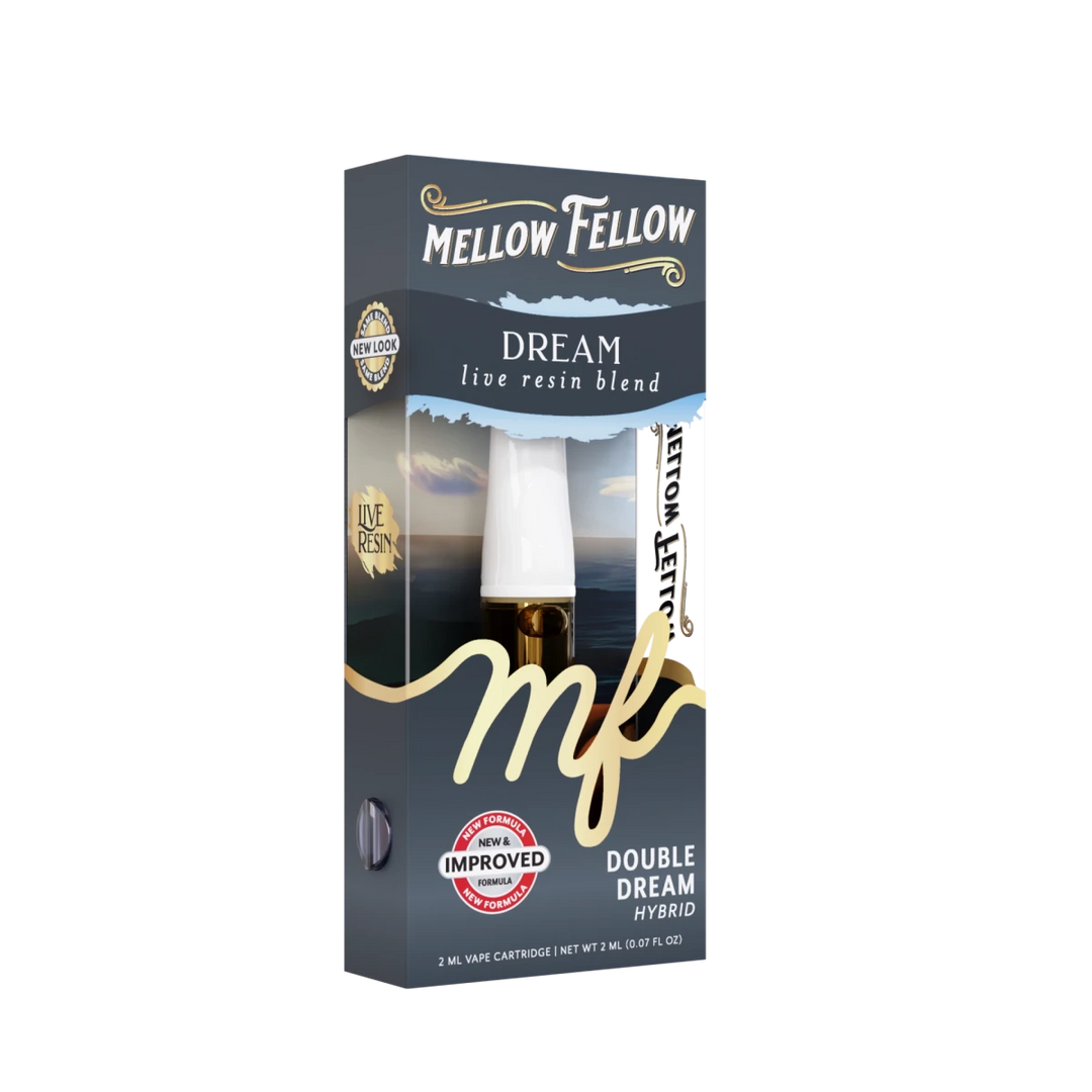 Dream Blend 2ml Live Resin Vape Cartridge - Double Dream (Hybrid) - Mellow Fellow