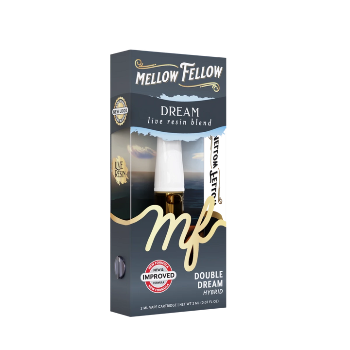 Dream Blend 2ml Live Resin Vape Cartridge - Double Dream (Hybrid) - Mellow Fellow