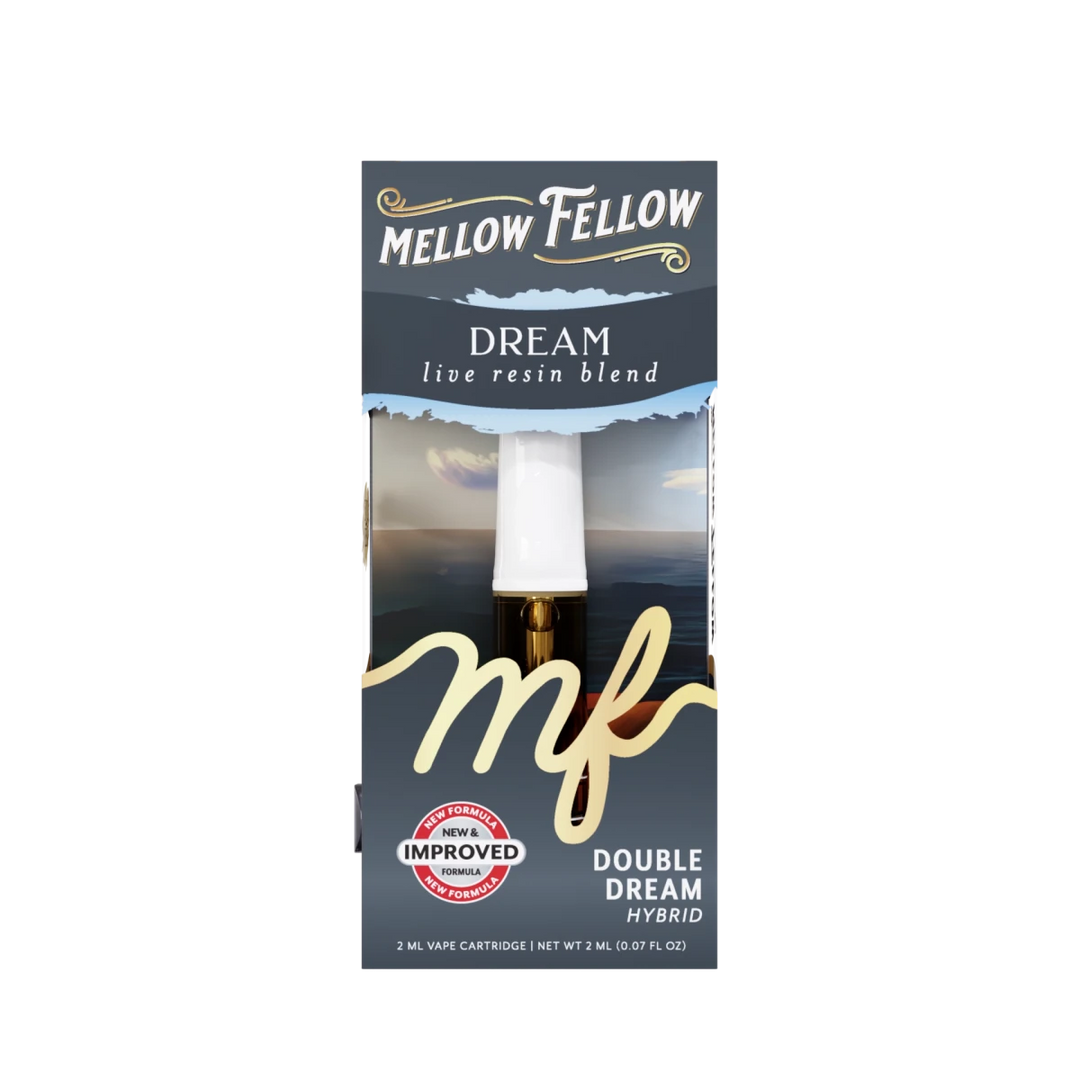 Dream Blend 2ml Live Resin Vape Cartridge - Double Dream (Hybrid) - Mellow Fellow