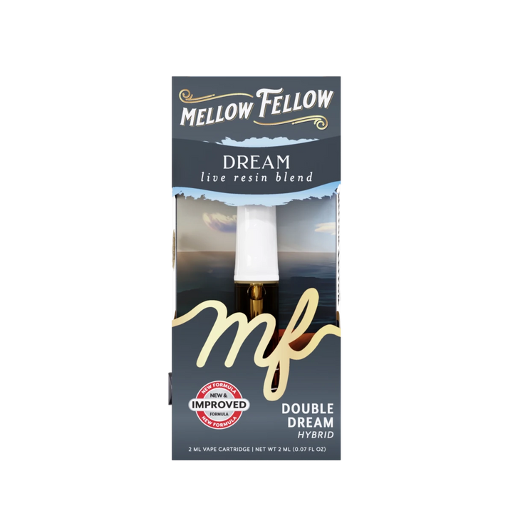 Dream Blend 2ml Live Resin Vape Cartridge - Double Dream (Hybrid) - Mellow Fellow