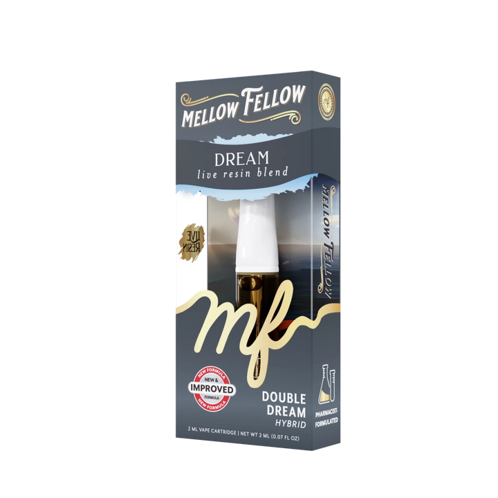 Dream Blend 2ml Live Resin Vape Cartridge - Double Dream (Hybrid) - Mellow Fellow