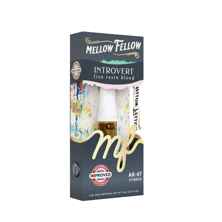 Introvert Blend 2ml Live Resin Vape Cartridge - AK - 47 (Hybrid) - Mellow Fellow