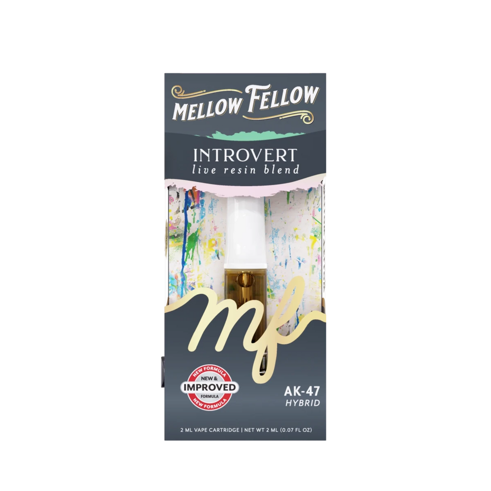Introvert Blend 2ml Live Resin Vape Cartridge - AK - 47 (Hybrid) - Mellow Fellow