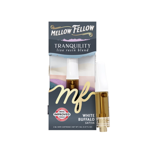 Tranquility Blend 2ml Live Resin Vape Cartridge - White Buffalo (Sativa)
