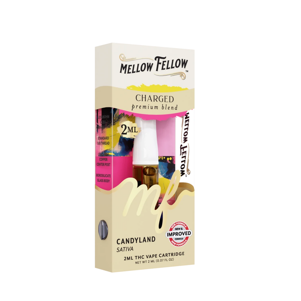 Charged Blend 2ml Vape Cartridge - Candyland (Sativa) - Mellow Fellow