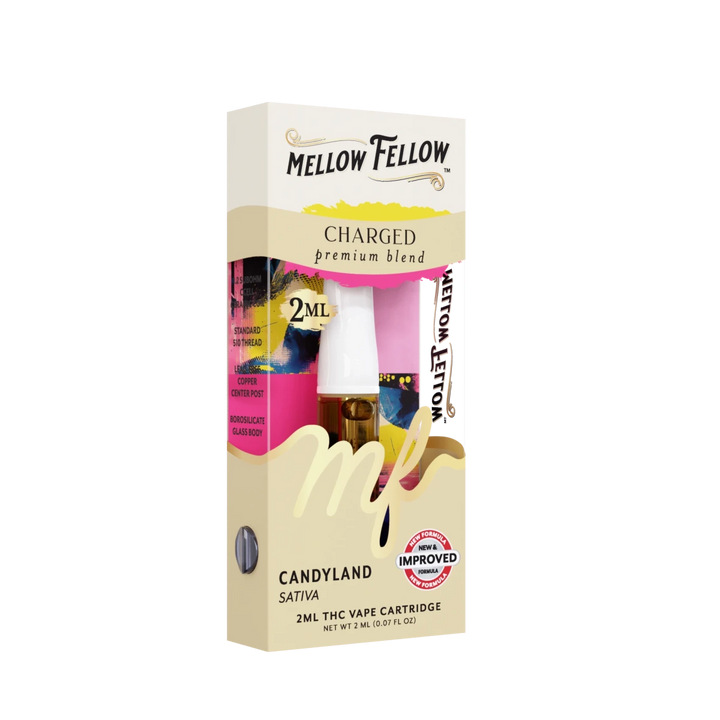Charged Blend 2ml Vape Cartridge - Candyland (Sativa) - Mellow Fellow