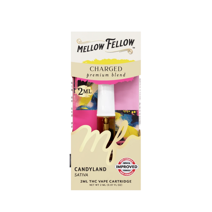 Charged Blend 2ml Vape Cartridge - Candyland (Sativa) - Mellow Fellow