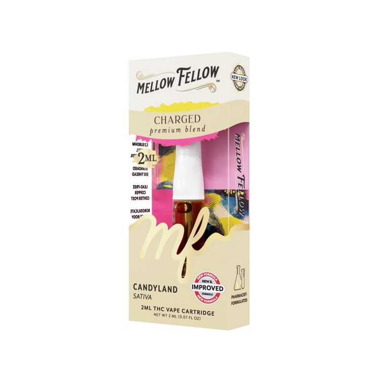 Charged Blend 2ml Vape Cartridge - Candyland (Sativa) - Mellow Fellow