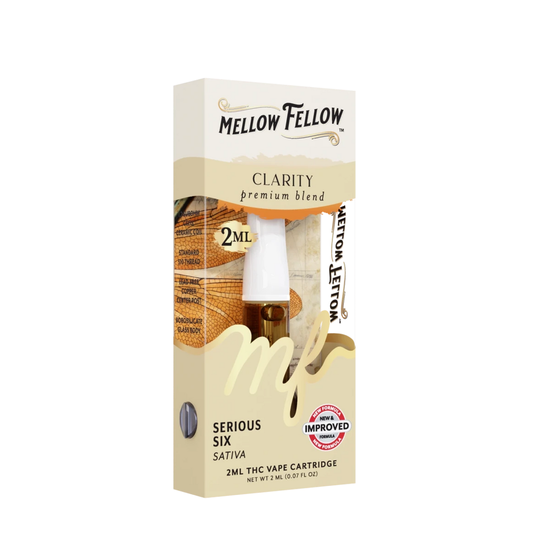 Clarity Blend 2ml Vape Cartridge - Serious Six (Sativa) - Mellow Fellow