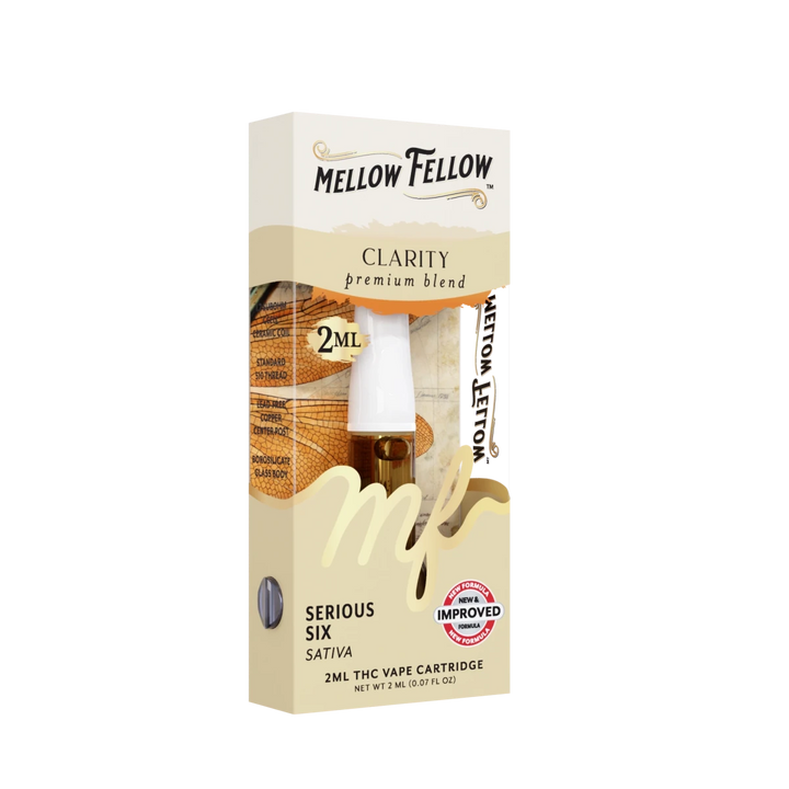 Clarity Blend 2ml Vape Cartridge - Serious Six (Sativa) - Mellow Fellow