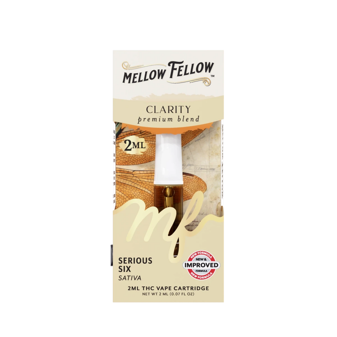 Clarity Blend 2ml Vape Cartridge - Serious Six (Sativa) - Mellow Fellow