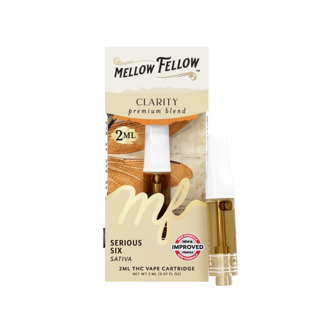 Clarity Blend 2ml Vape Cartridge - Serious Six (Sativa) - Mellow Fellow